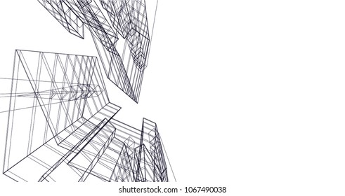 architecture building 3d 