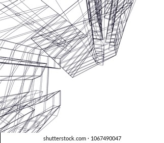 architecture building 3d 