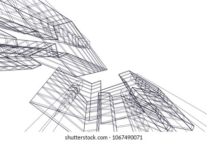 architecture building 3d 