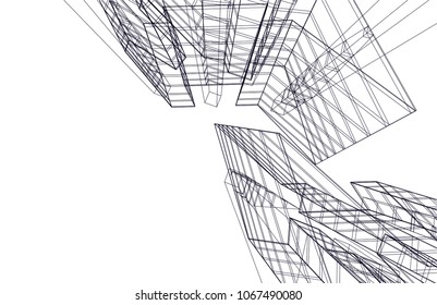 architecture building 3d 