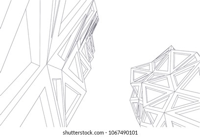 architecture building 3d 