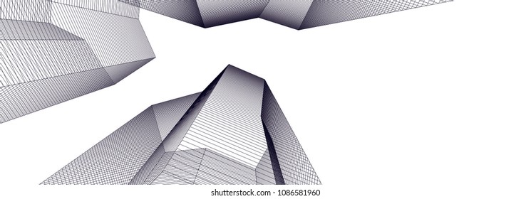 architecture building 3d 