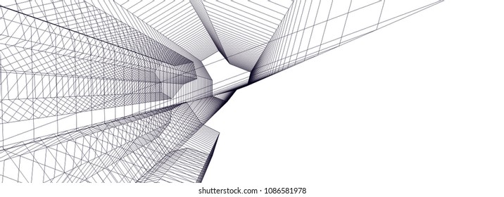 architecture building 3d 