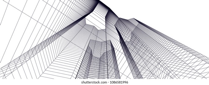 architecture building 3d 