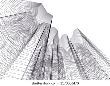 architecture building 3d 