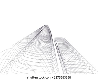 architecture building 3d 