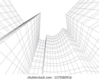architecture building 3d 