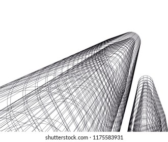 architecture building 3d 