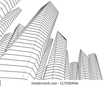 architecture building 3d 