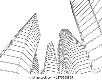 architecture building 3d 