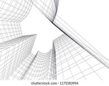 architecture building 3d 
