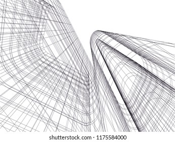 architecture building 3d 
