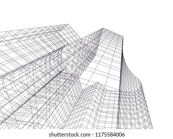 architecture building 3d 