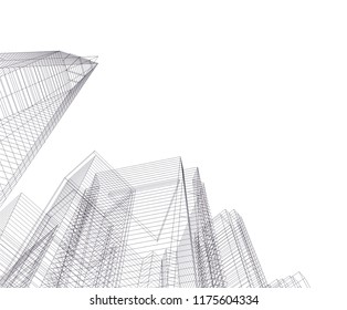 architecture building 3d 