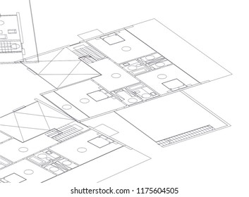 architecture building 3d 