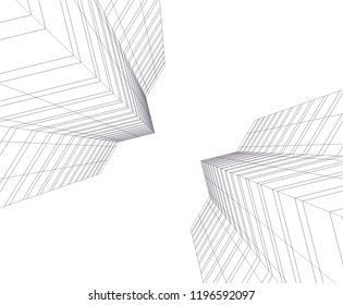 architecture building 3d 