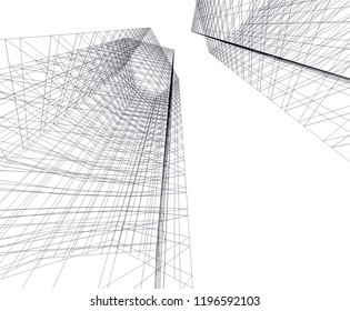 architecture building 3d 