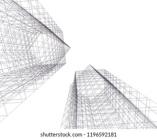 architecture building 3d 