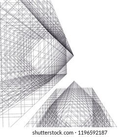 architecture building 3d 