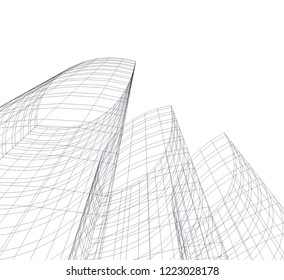 architecture building 3d 