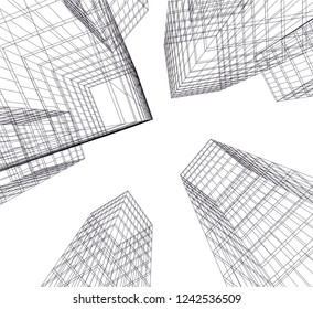 architecture building 3d 