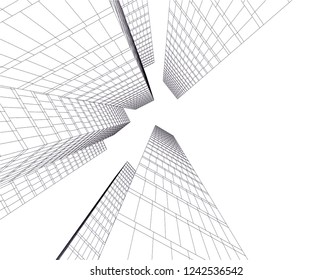 architecture building 3d 
