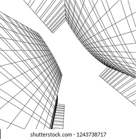 architecture building 3d 