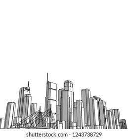 architecture building 3d 