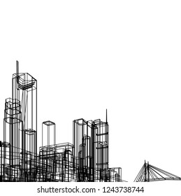 architecture building 3d 
