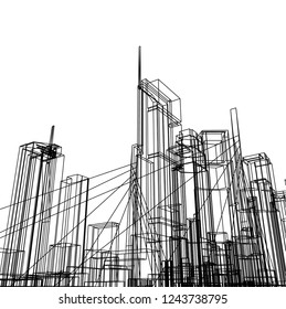 architecture building 3d 