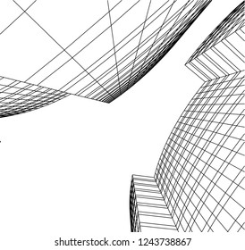 architecture building 3d 