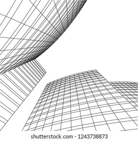 architecture building 3d 