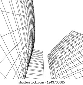 architecture building 3d 