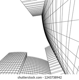 architecture building 3d 