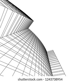 architecture building 3d 