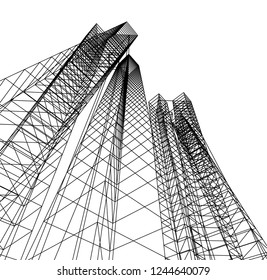  architecture building 3d