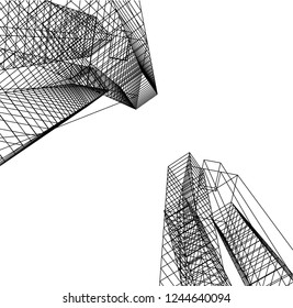  architecture building 3d