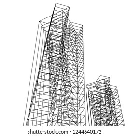  architecture building 3d