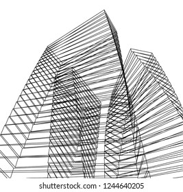 architecture building 3d