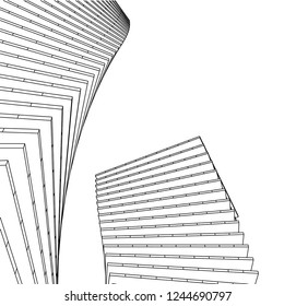  architecture building 3d