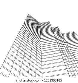 architecture building 3d 