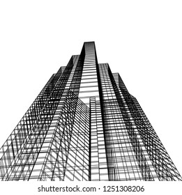architecture building 3d 