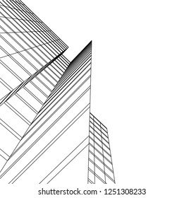 architecture building 3d 