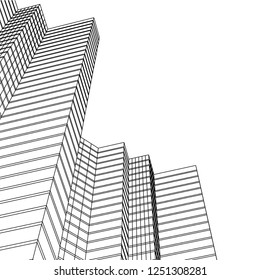 architecture building 3d 
