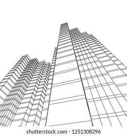 architecture building 3d 