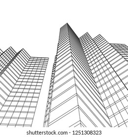 architecture building 3d 