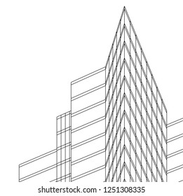 architecture building 3d 
