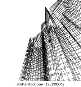 architecture building 3d 
