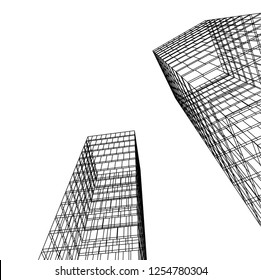 architecture building 3d 