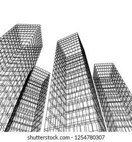 architecture building 3d 